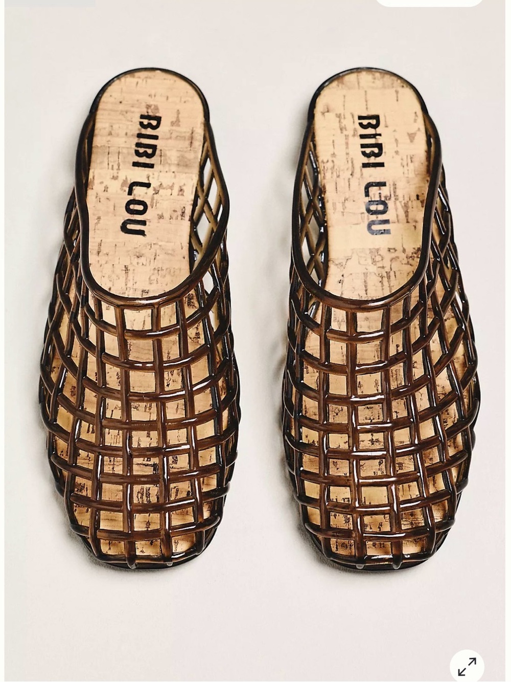 Bibi Lou Netted Jelly Mules Black
